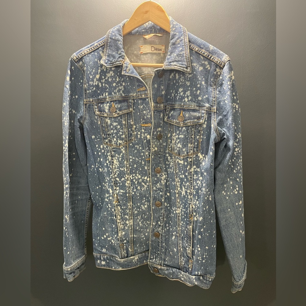 Splatter Boyfriend Denim Jacket